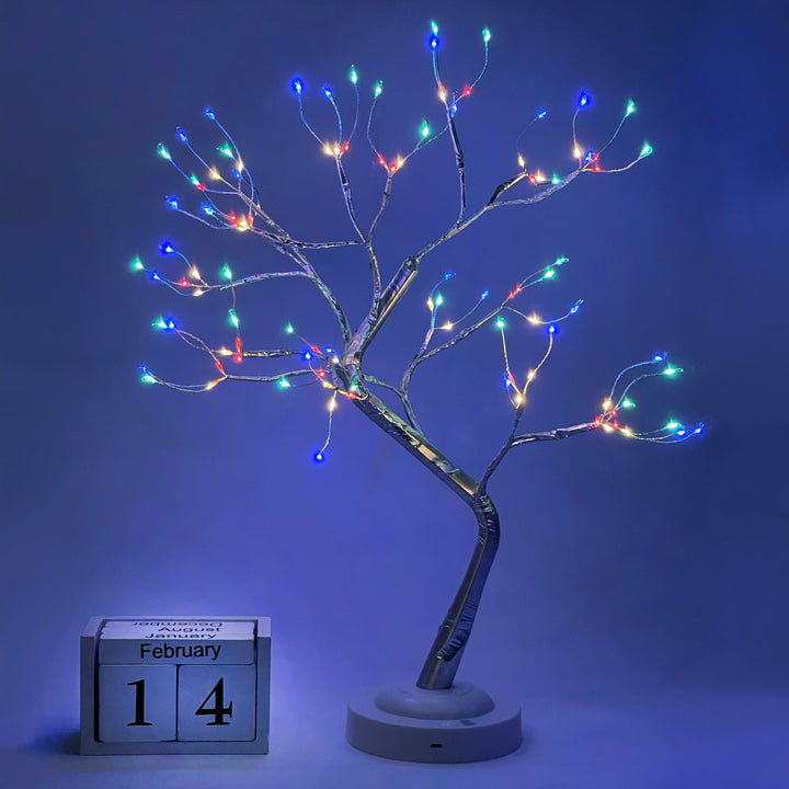 108 LED Multicolored - Vibrant Bonsai Tree Light | 8 Lighting Modes & Timer | Perfect for Living Room, DIY Gifts, Home Decor, Christmas & Holidays