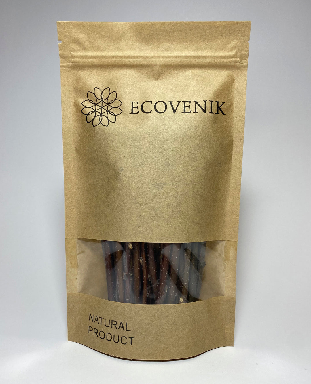 120g Pack, 6-Inch Length - Ecovenik Natural Birch Wood Craft Sticks for Crafting, DIY School Projects, Card Making, Embellishments & Photo Props