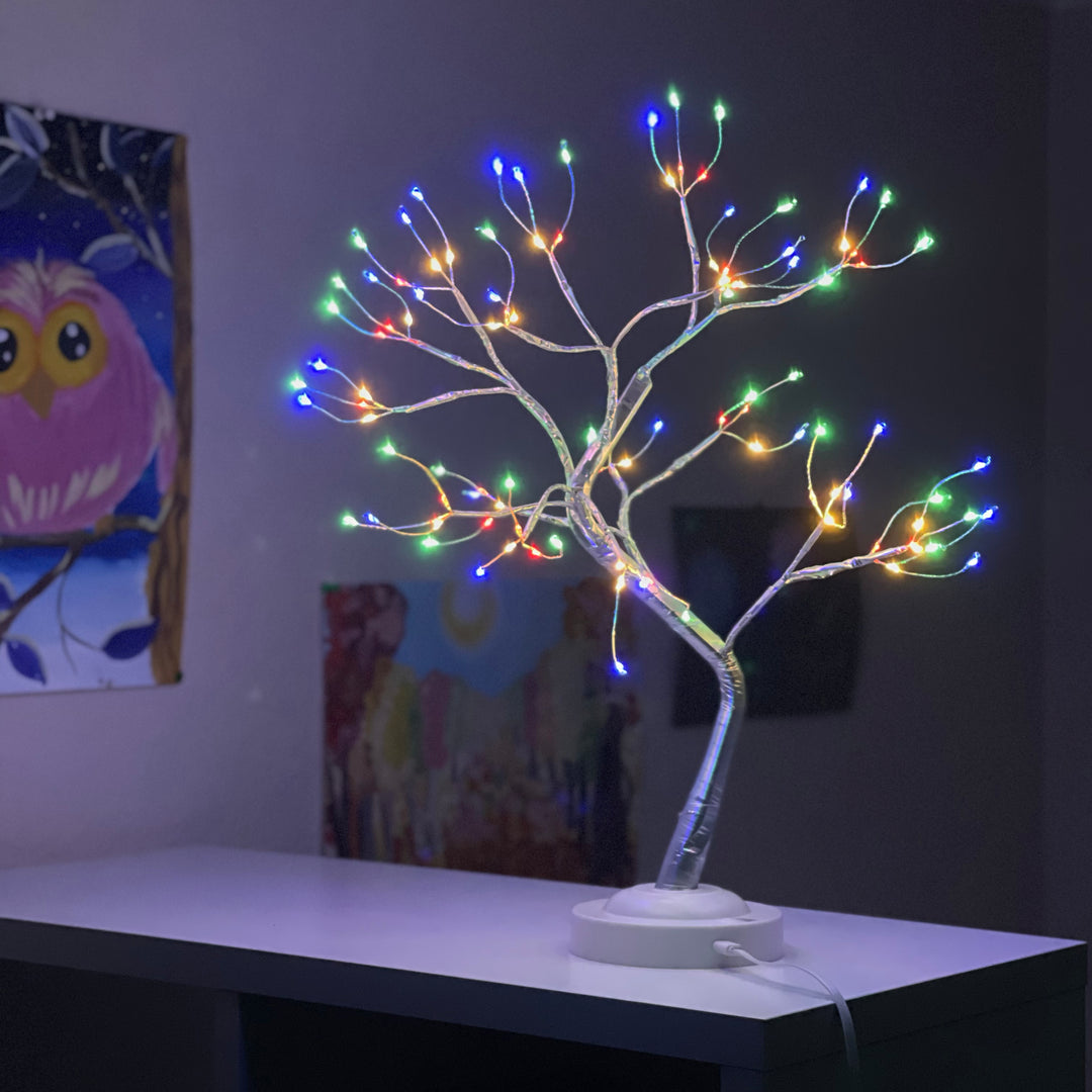 108 LED Multicolored - Vibrant Bonsai Tree Light | 8 Lighting Modes & Timer | Perfect for Living Room, DIY Gifts, Home Decor, Christmas & Holidays