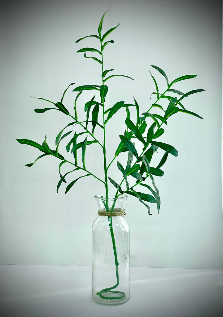 Set of 2 Artificial Olive Branches - 90cm/37inch Faux Olive Stems for Vase Decor - Aesthetically Pleasing Addition to Home Decor