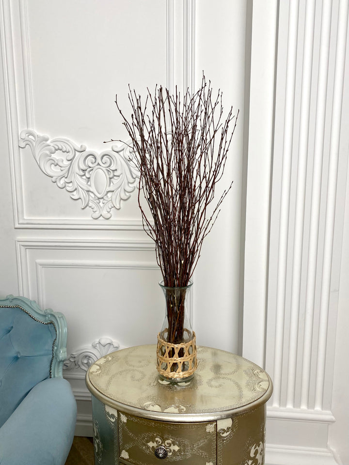 73 cm Ecovenik Brown Birch Branches - Natural Birch Twigs, Pack of 20-25 Stems, 29 inches Long - Perfect for Floor Vases and Striking Natural Decor