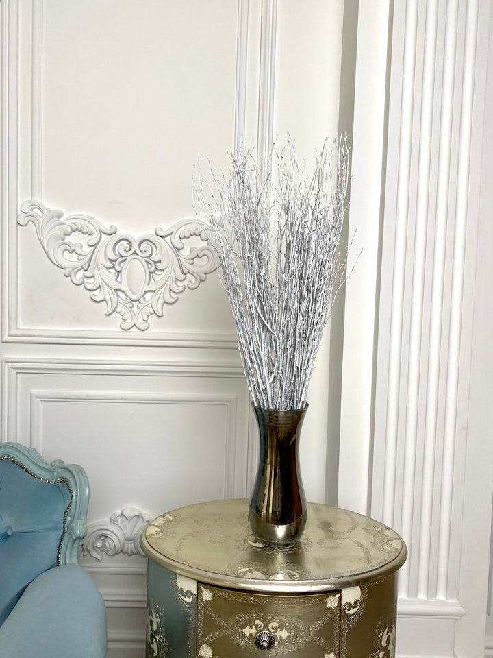 73 cm Ecovenik White-Grey Birch Branches - Natural Birch Twigs, Pack of 20-25 Stems, 29 inch Long for Floor Vases